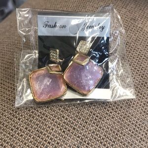 Purple earrings